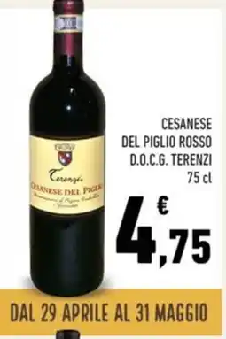 Conad Cesanese del piglio rosso D.O.C.G. TERENZI offerta