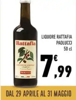 Conad Liquore rattafia PAOLUCCI offerta