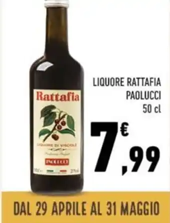 Liquore rattafia PAOLUCCI