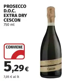 Coop Prosecco d.o.c. extra dry CESCON offerta
