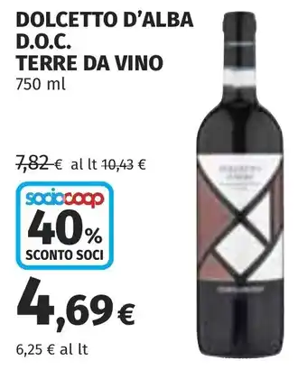 Coop Dolcetto d'alba d.o.c. TERRE DA VINO offerta
