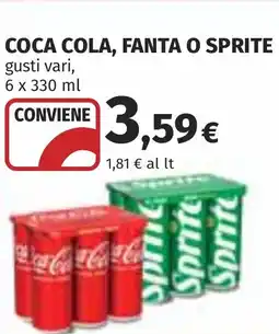 Coop COCA COLA, FANTA O SPRITE offerta