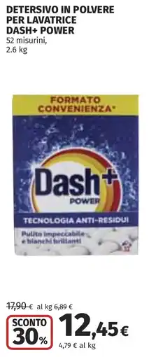 Coop Detersivo in polvere per lavatrice DASH+ POWER offerta