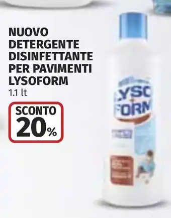 Coop Nuovo detergente disinfettante per pavimenti LYSOFORM offerta
