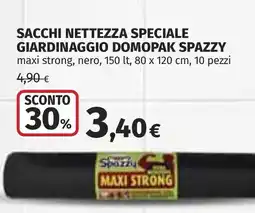 Coop Sacchi nettezza speciale giardinaggio domopak SPAZZY offerta