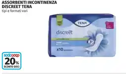 Coop Assorbenti incontinenza discreet TENA offerta
