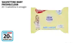 Coop Salviettine baby FRESH&CLEAN offerta