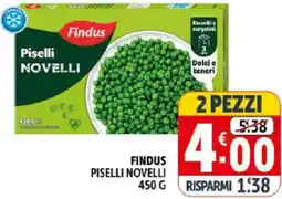 Deco Supermercati Findus piselli novelli offerta