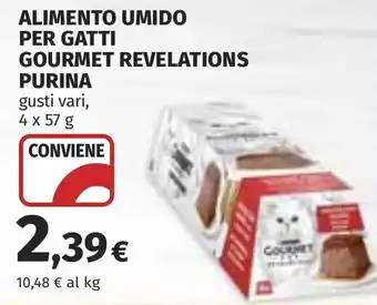 Coop Alimento umido per gatti gourmet revelations PURINA offerta