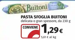 Coop Pasta sfoglia BUITONI offerta