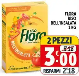 Deco Supermercati Flora riso bell'insalata offerta
