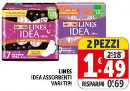 Deco Supermercati Lines idea assorbenti offerta