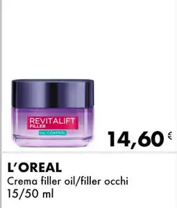 Iper Tosano L'OREAL Crema filler oil/filler occhi offerta