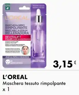 Iper Tosano L'OREAL Maschera tessuto rimpolpante x1 offerta
