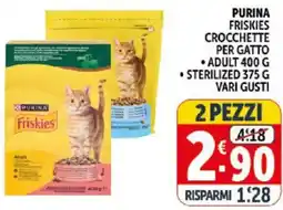 Deco Supermercati Purina friskies crocchette per gatto offerta
