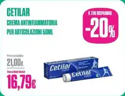 Medi-Market Cetilar crema antinfiammatoria per articolazioni offerta