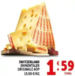 Deco Supermercati Switzerland emmentaler originale aop offerta