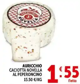 Deco Supermercati Auricchio caciotta novella al peperoncino offerta