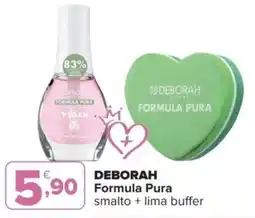 Iperal DEBORAH Formula Pura smalto + lima buffer offerta