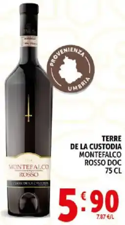 Deco Supermercati Terre de la custodia montefalco rosso doc offerta