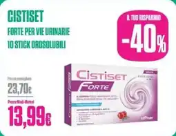 Medi-Market Cistiset forte per vie urinarie 10 stick orosolubili offerta