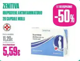 Medi-Market Zenitiva ibuprofene antinfiammatorio 20 capsule molli offerta