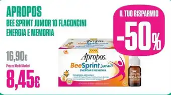 Apropos bee sprint junior 10 flaconcini energia e memoria