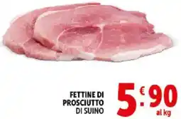 Deco Supermercati Fettine di prosciutto di suino offerta