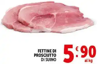 Deco Supermercati Fettine di prosciutto di suino offerta