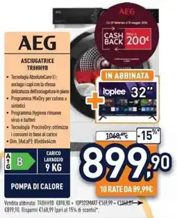 Unieuro AEG ASCIUGATRICE TR8HH9B offerta