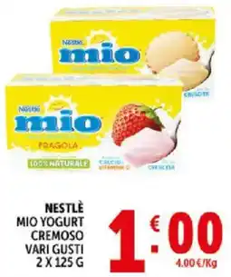 Deco Supermercati Nestlé mio yogurt cremoso offerta
