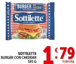 Deco Supermercati Sottilette burger con cheddar offerta
