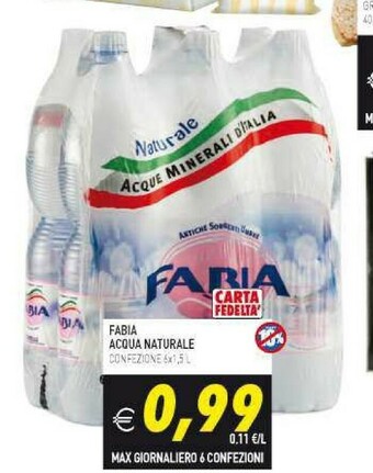 Supermercati Agorà Acqua offerta