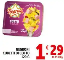 Deco Supermercati Negroni cubetti di cotto offerta