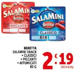 Deco Supermercati Beretta salamini snack offerta