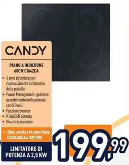 Unieuro CANDY PIANO A INDUZIONE 60CM C1642CA offerta