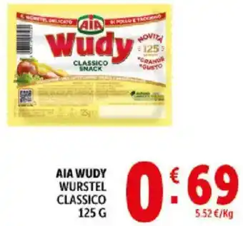 Deco Supermercati Aia wudy wurstel classico offerta