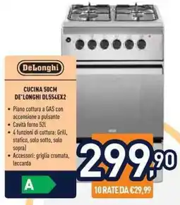 Unieuro DeLonghi CUCINA 50CM DE'LONGHI DL554EX2 offerta
