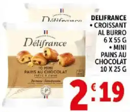 Deco Supermercati Delifrance croissant al burro offerta