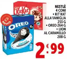 Deco Supermercati Nestle 4 coni offerta