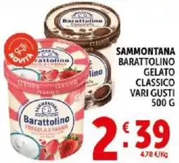 Deco Supermercati Sammontana barattolino gelato classico offerta