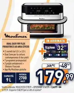 Unieuro Moulinex DUAL EASY FRY FLEX FRIGGITRICE AD ARIA EZ922D offerta