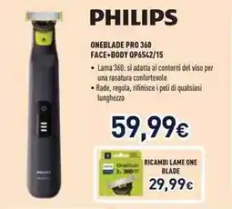 Unieuro PHILIPS ONEBLADE PRO 360 FACE+BODY QP6542/15 offerta