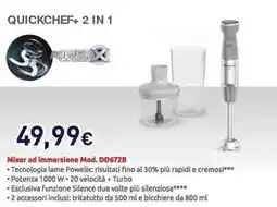Unieuro Moulinex Mixer ad immersione Mod. DD672B offerta