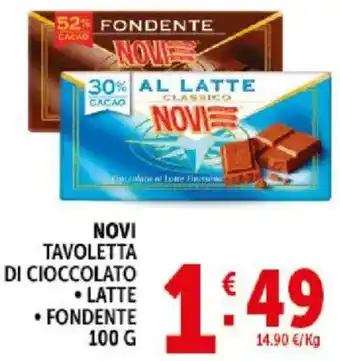 Deco Supermercati Novi tavoletta di cioccolato offerta