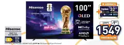 Unieuro Hisense SMART TV 4K QLED 100E7QPRO offerta