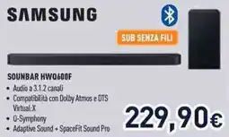 Unieuro SAMSUNG SOUNBAR HWQ600F offerta