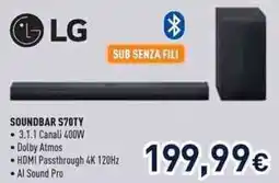 Unieuro LG SOUNDBAR S70TY offerta