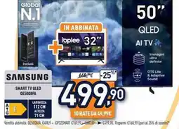 Unieuro SMART TV QLED QE5008FA offerta