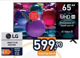 Unieuro LG SMART TV LED 65UA73006 offerta